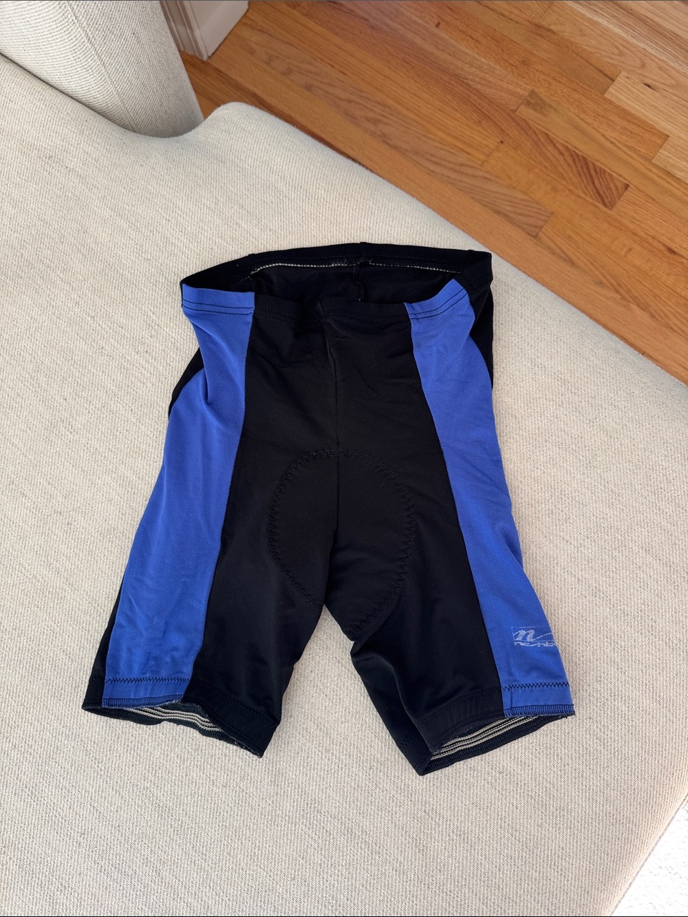 Men's Black & Blue Cycling Shorts